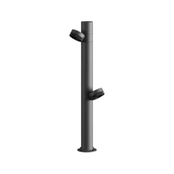 Karman LED-gatelampe Jaco, 54,3 cm, brun aluminium, 2 lyskilder. Sale