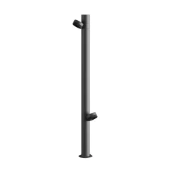 Karman LED-gatelampe Jaco, 84,3 cm, brun aluminium, 2 lyskilder.| Gatebelysning, Pullert Belysning