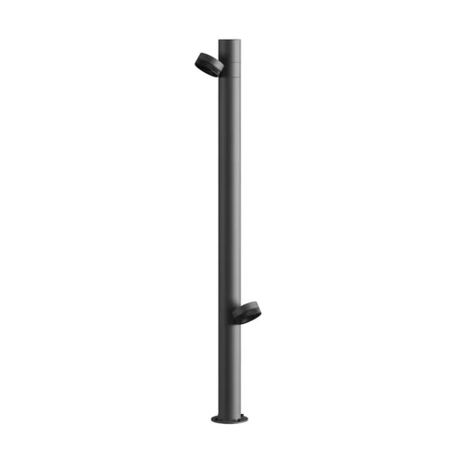 Karman LED-gatelampe Jaco, 84,3 cm, brun aluminium, 2 lyskilder.| Gatebelysning, Pullert Belysning