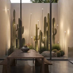 Karman LED-gatelampe MINUIT, høyde 105 cm, svart, IP65| Gatebelysning, Pullert Belysning