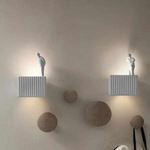 Karman Umarell pyntefigur, høyde 15cm ettertenksom Outlet