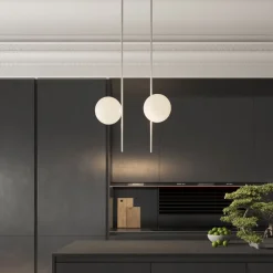 Karman utendørs taklampe Atmosphere, hvit, 178 cm, plast| Taklamper Utendørs