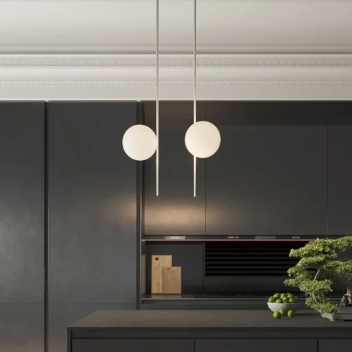 Karman utendørs taklampe Atmosphere, hvit, 178 cm, plast| Taklamper Utendørs