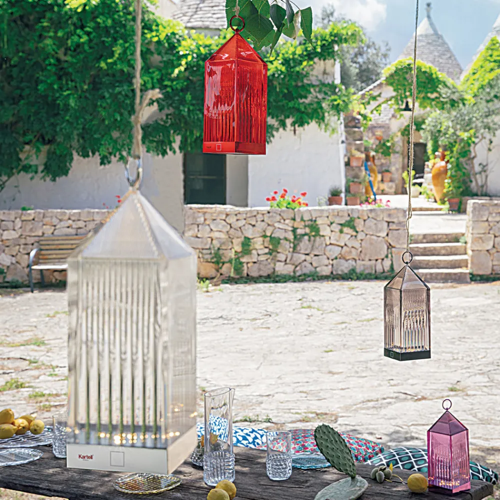 Kartell Lantern LED-bordlampe, rød IP54 New