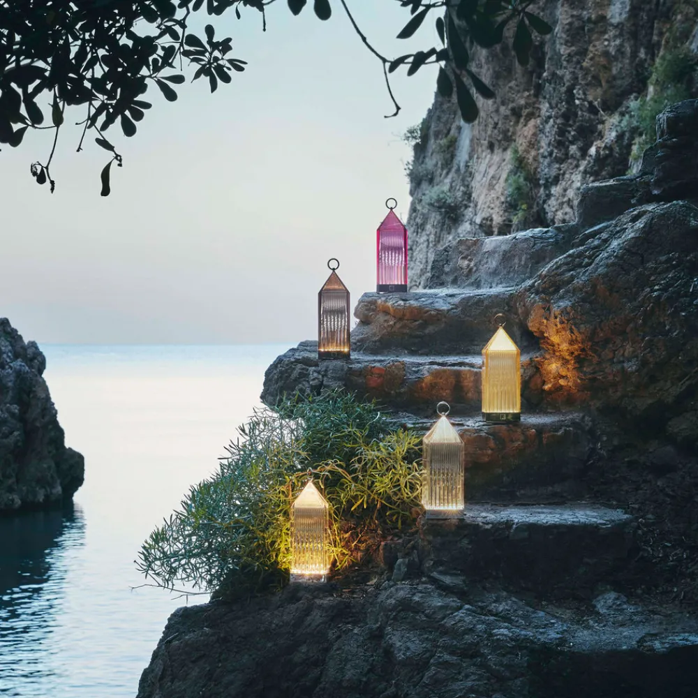 Kartell Lantern LED-bordlampe, rød IP54 New