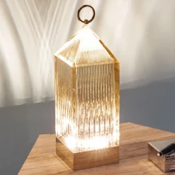 Kartell Lantern LED-bordlampe, rav IP54 Hot
