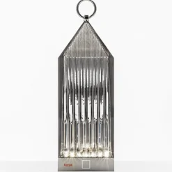 Kartell Lantern LED-bordlampe, røykgrå IP54| Dekorasjonsbelysning|Terrassebelysning