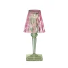 Kartell LED-bordlampe Batteri, 30 cm, rosa/grønn, IP54| Dekorasjonsbelysning