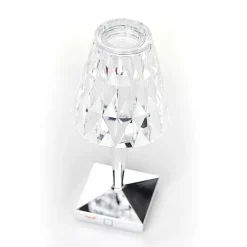 Kartell LED-bordlampe Batteri, 26 cm, kromfarget, IP54| Kommersiell Utebelysning|Led-Utendørs
