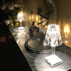 Kartell LED-bordlampe Batteri, 30 cm, gjennomsiktig, IP54 Hot