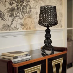 Kartell LED-bordlampe Mini Kabuki, svart, høyde 70 cm Online