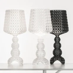 Kartell LED-bordlampe Mini Kabuki, svart, høyde 70 cm Online