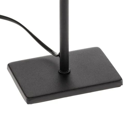 FH Lighting Kate-bordlampe med stoffskjerm, svart/gull| Bordlamper