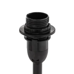 FH Lighting Kate-bordlampe med stoffskjerm, svart/gull| Bordlamper