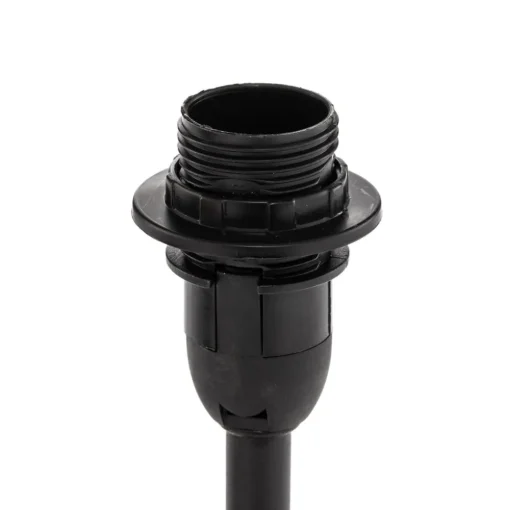 FH Lighting Kate-bordlampe med stoffskjerm, svart/gull| Bordlamper