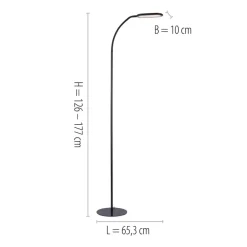 JUST LIGHT. GmbH Kelly LED-gulvlampe, CCT dimbar| Gulvlamper