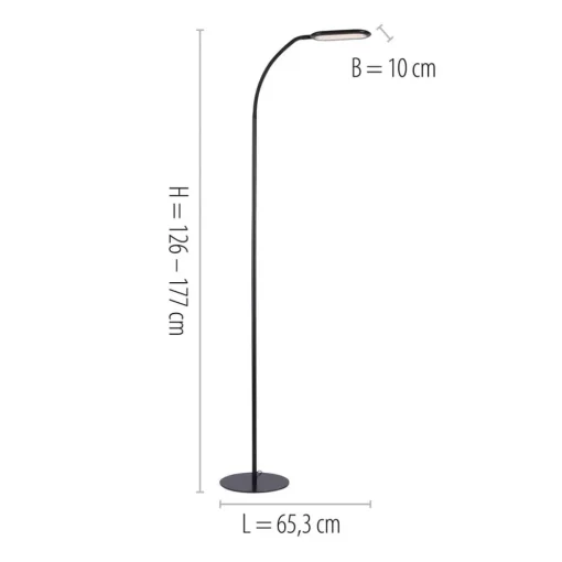 JUST LIGHT. GmbH Kelly LED-gulvlampe, CCT dimbar| Gulvlamper