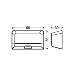 Briloner Knott LED-dørlåsbelysning, bevegelsesdetektor Hot