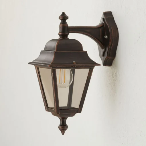LCD Kobberfarget utendørs vegglampe Toulouse, pendellampe Best