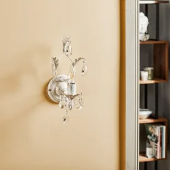 ONLI Kristallvegglampe Teresa, elfenbein, 1 lyskilde| Vegglamper