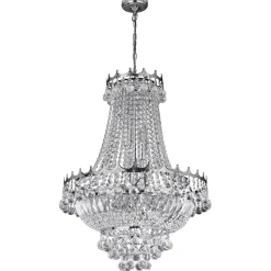 Searchlight Krystallysekrone Versailles krom 55 cm| Lysekroner