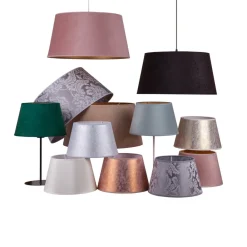 Duolla Lampeskjerm Cone Høyde 18 cm, beige/gull| Tilbehør|Lampeskjermer