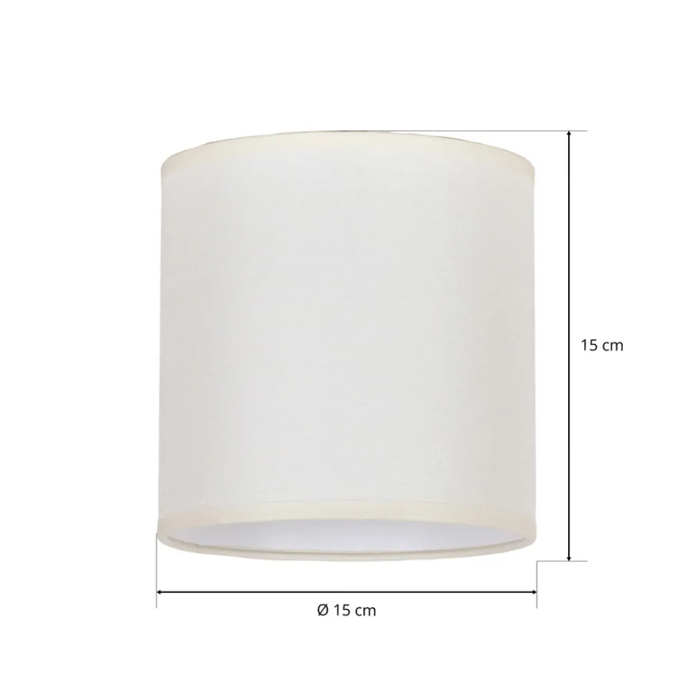 Duolla Lampeskjerm Roller ecru bomull Ø15cm høyde 15cm Clearance