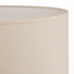 Duolla Lampeskjerm Roller ecru bomull Ø50cm høyde 30cm New