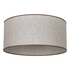 Duolla Lampeskjerm Roller, ecru, jute, Ø 50 cm, høyde 24 cm
