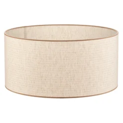 Duolla Lampeskjerm Roller, ecru, jute, Ø 50 cm, høyde 24 cm