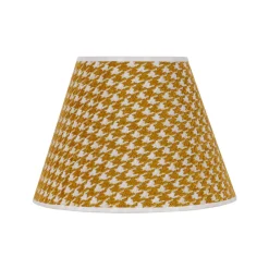 Duolla Lampeskjerm Sofia 21 cm, hanefotmønster gul Sale
