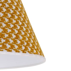 Duolla Lampeskjerm Sofia 21 cm, hanefotmønster gul Sale