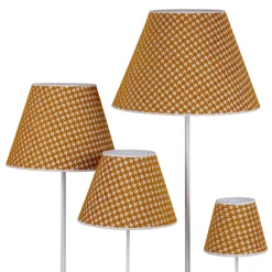 Duolla Lampeskjerm Sofia 21 cm, hanefotmønster gul Sale