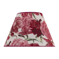 Duolla Lampeskjerm Sofia Høyde 31 cm, blomstermønster rød| Lampeskjermer