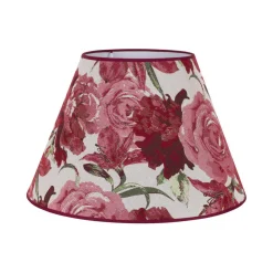 Duolla Lampeskjerm Sofia Høyde 31 cm, blomstermønster rød| Lampeskjermer