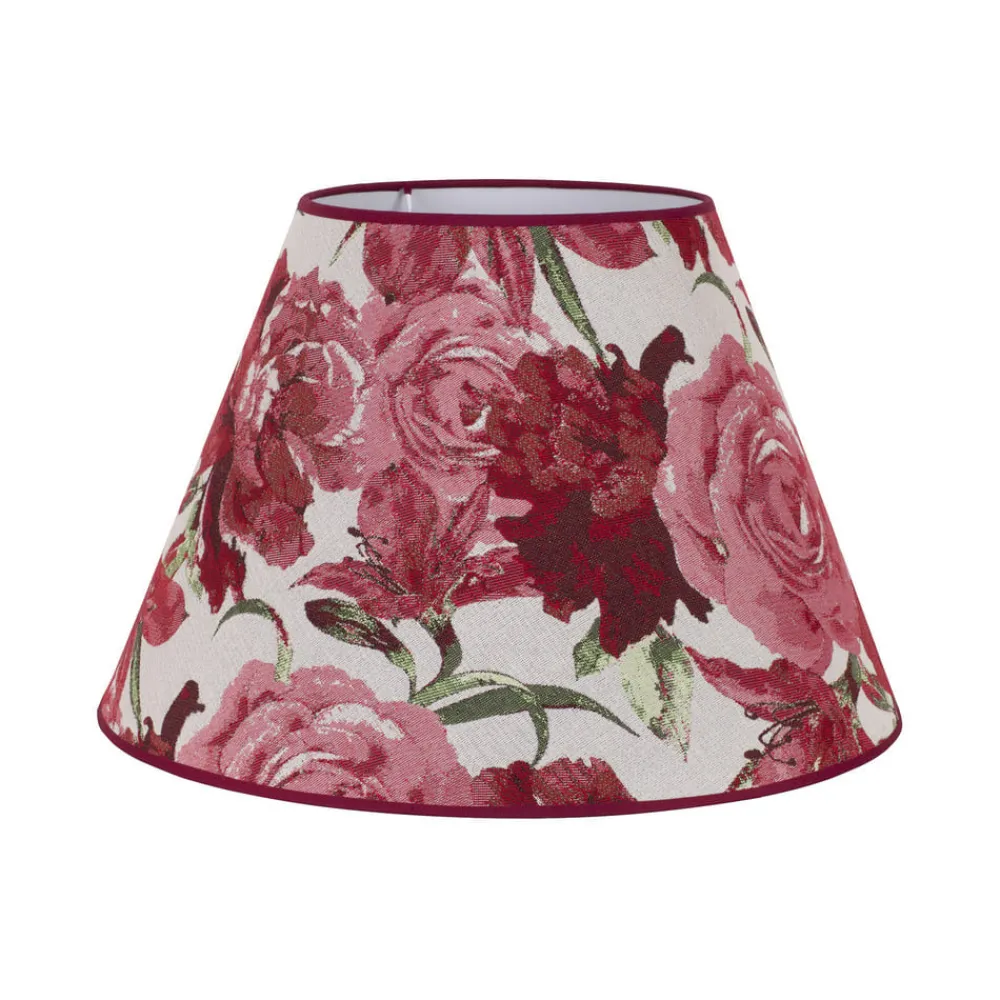 Duolla Lampeskjerm Sofia Høyde 31 cm, blomstermønster rød| Lampeskjermer