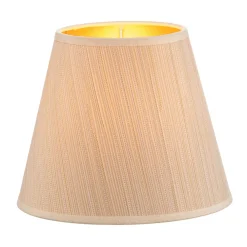 Duolla Lampeskjerm Sofia Høyde 15,5 cm hvit/gull stripet Online