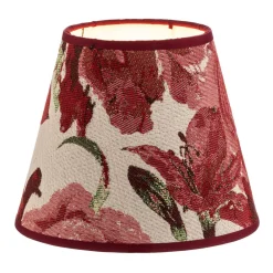 Duolla Lampeskjerm Sofia Høyde 15,5 cm, blomstermønster rød| Lampeskjermer
