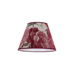 Duolla Lampeskjerm Sofia Høyde 21 cm, blomstermønster rød