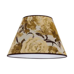 Duolla Lampeskjerm Sofia Høyde 31 cm, blomstermønster gul Outlet