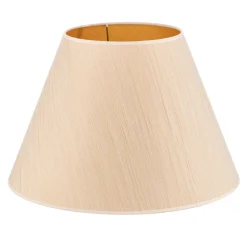 Duolla Lampeskjerm Sofia Høyde 31 cm, hvit/gull stripet| Lampeskjermer