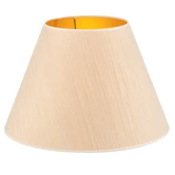 Duolla Lampeskjerm Sofia Høyde 31 cm, hvit/gull stripet| Lampeskjermer