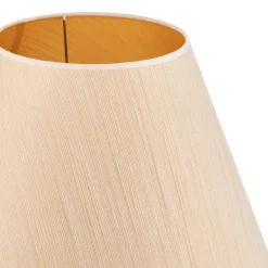 Duolla Lampeskjerm Sofia Høyde 31 cm, hvit/gull stripet| Lampeskjermer