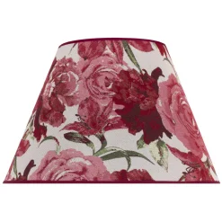 Duolla Lampeskjerm Sofia Høyde 26 cm, blomstermønster rød Clearance