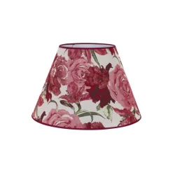 Duolla Lampeskjerm Sofia Høyde 26 cm, blomstermønster rød Clearance