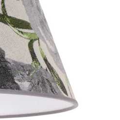 Duolla Lampeskjerm Sofia Høyde 31 cm, blomstermønster grå New