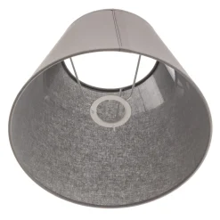 Duolla Lampeskjerm Sofia Høyde 21 cm, grå/hvit Discount