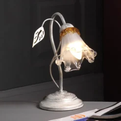 ONLI Lancia bordlampe, elfenbensfarget, 1 lyskilde, jern, glass New