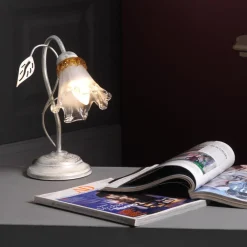 ONLI Lancia bordlampe, elfenbensfarget, 1 lyskilde, jern, glass New