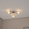 ONLI Lancia taklampe, elfenbensfarget, 3 lyskilder, jern, glass Hot